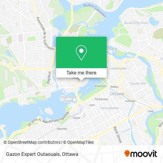 Gazon Expert Outaouais map