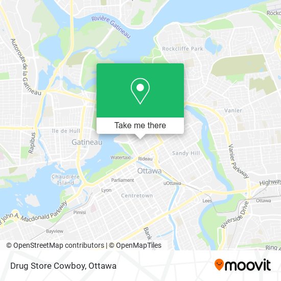 Drug Store Cowboy map