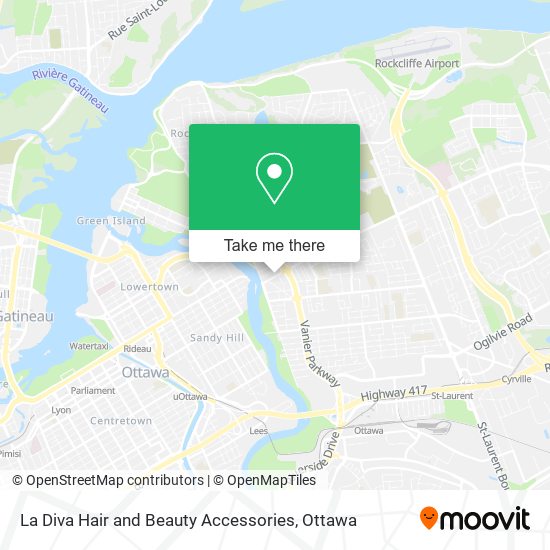 La Diva Hair and Beauty Accessories map