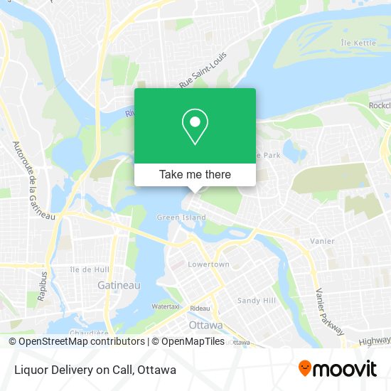 Liquor Delivery on Call map