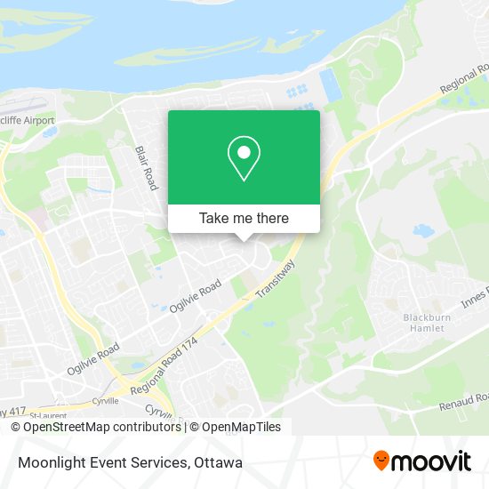 Moonlight Event Services map