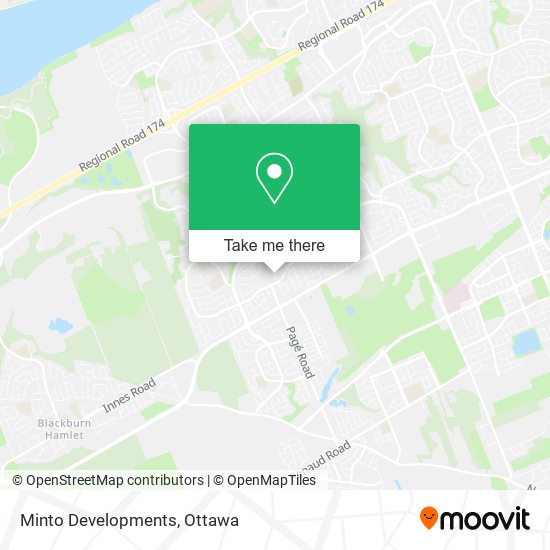 Minto Developments map