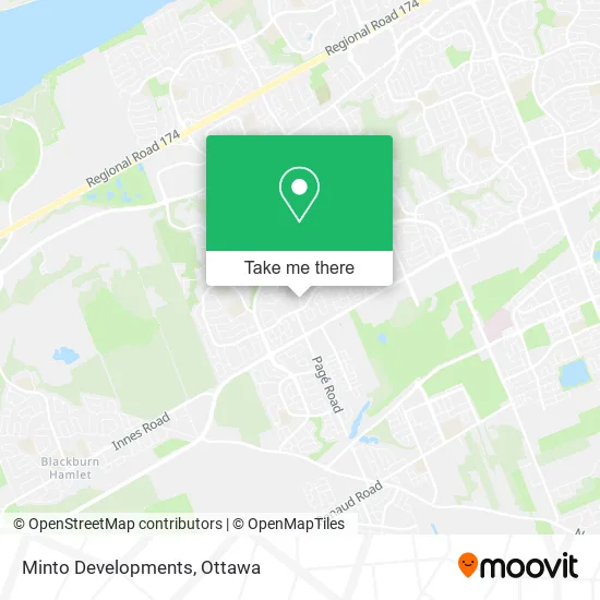 Minto Developments map
