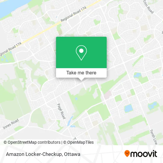 Amazon Locker-Checkup map