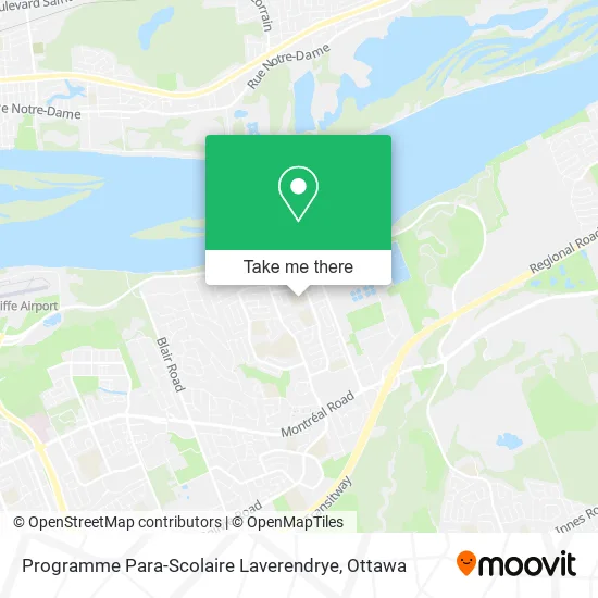 Programme Para-Scolaire Laverendrye map