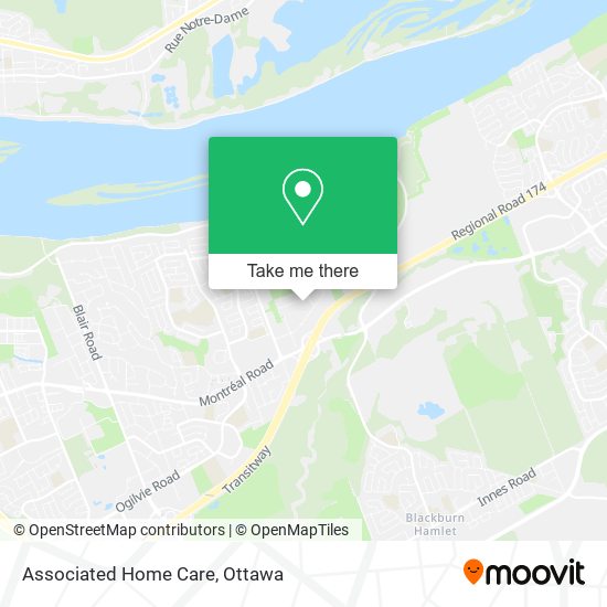 Associated Home Care map