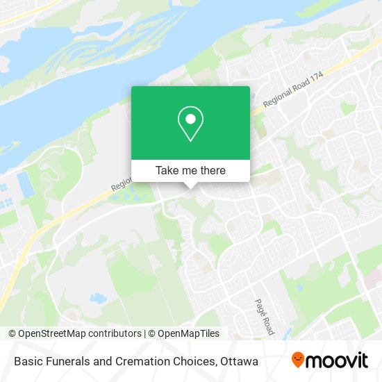 Basic Funerals and Cremation Choices map