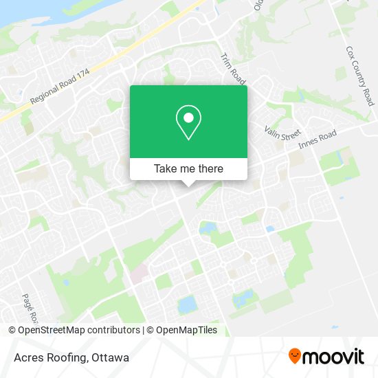 Acres Roofing map