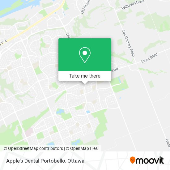 Apple's Dental Portobello map