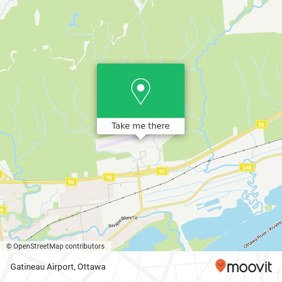 Gatineau Airport map