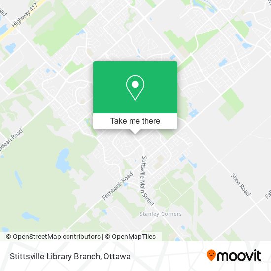 Stittsville Library Branch map