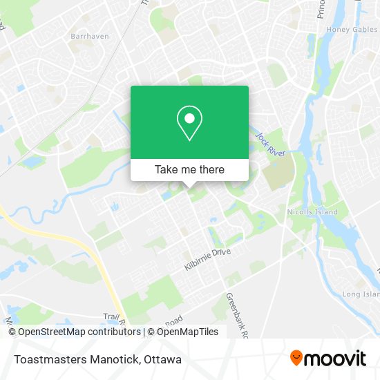 Toastmasters Manotick map