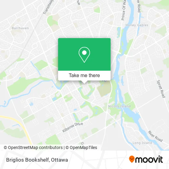 Briglios Bookshelf map