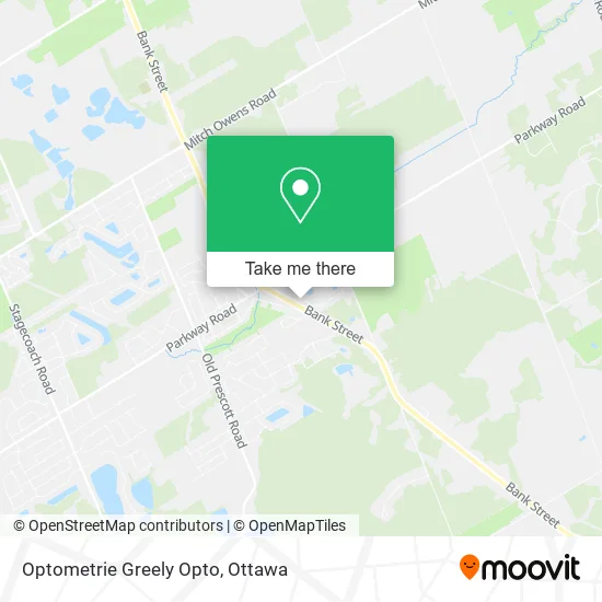 Optometrie Greely Opto map
