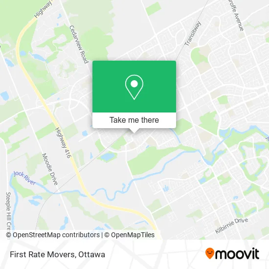 First Rate Movers map