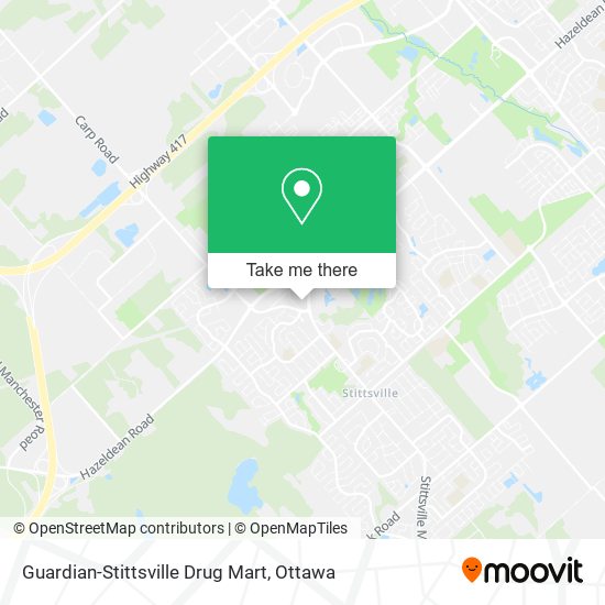 Guardian-Stittsville Drug Mart map