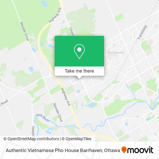 Authentic Vietnamese Pho House Barrhaven map