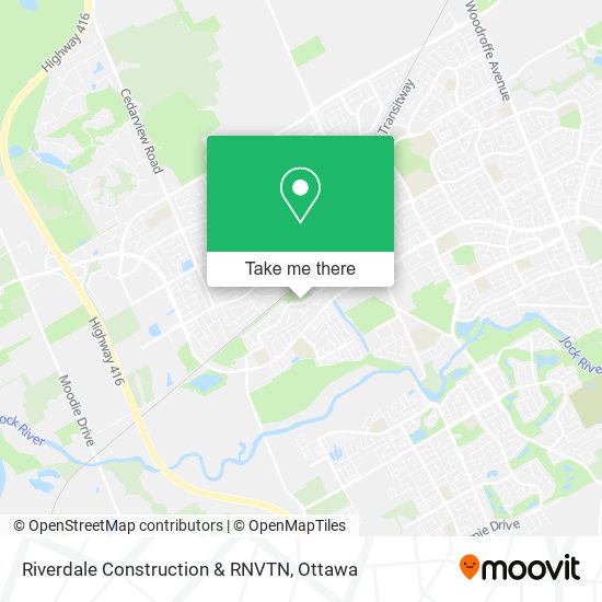 Riverdale Construction & RNVTN map