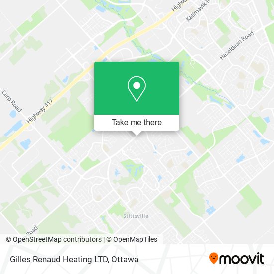 Gilles Renaud Heating LTD map