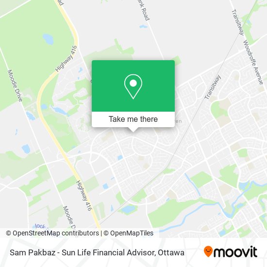 Sam Pakbaz - Sun Life Financial Advisor map