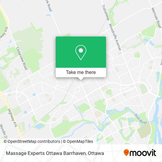 Massage Experts Ottawa Barrhaven plan