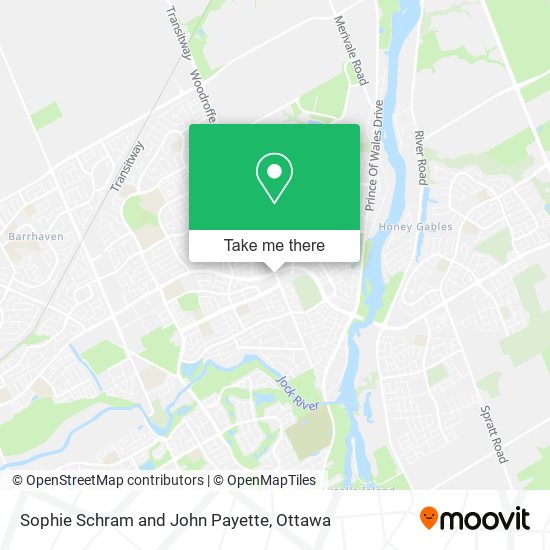 Sophie Schram and John Payette map