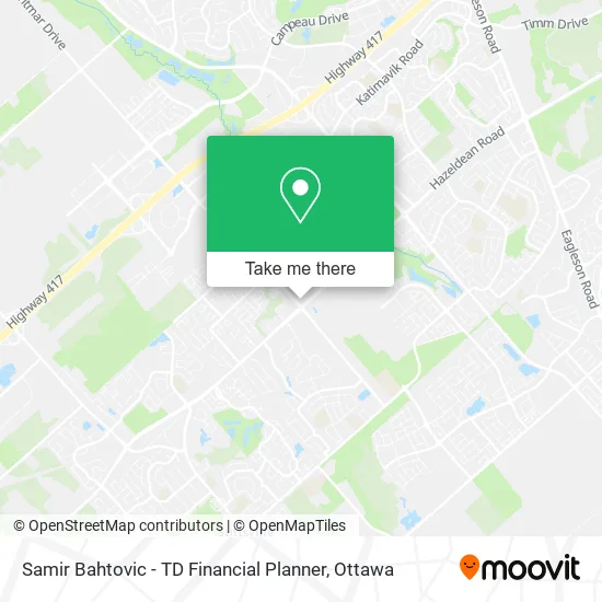 Samir Bahtovic - TD Financial Planner map