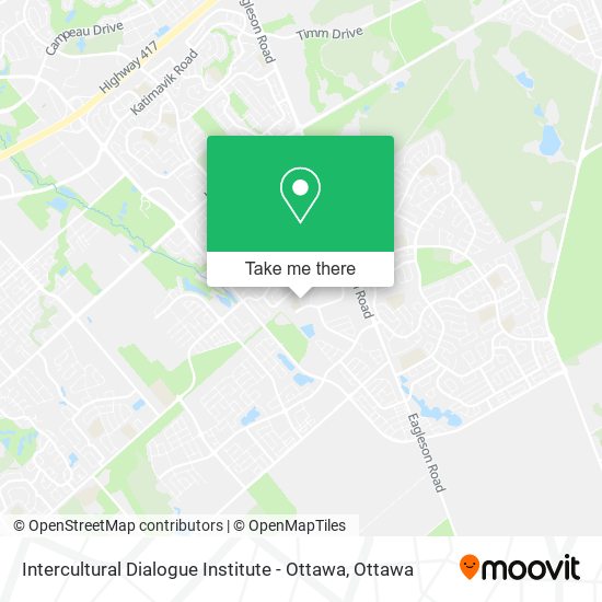 Intercultural Dialogue Institute - Ottawa map