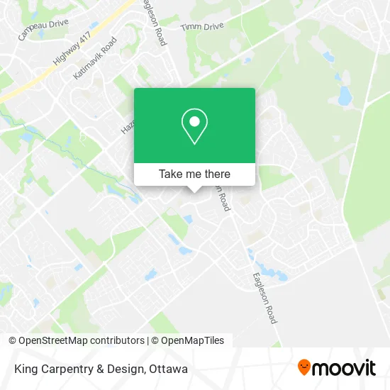 King Carpentry & Design map