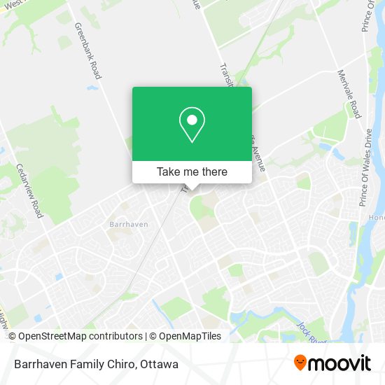 Barrhaven Family Chiro map