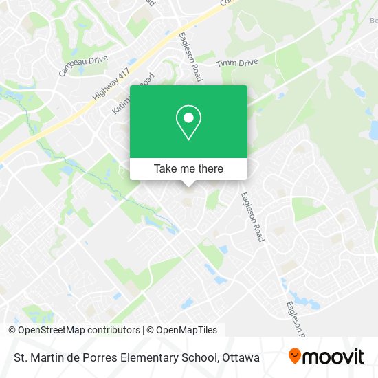 St. Martin de Porres Elementary School map