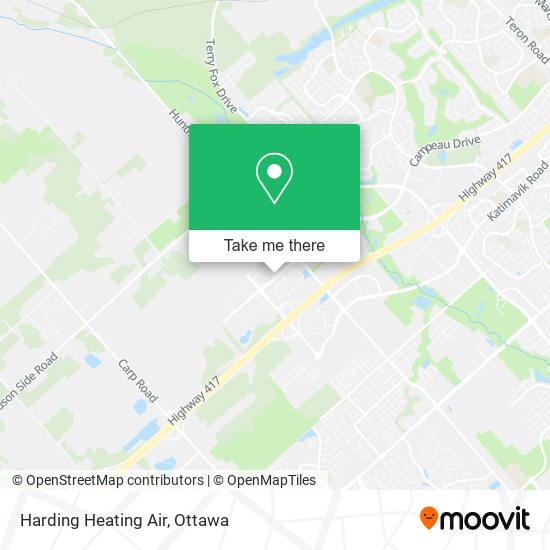 Harding Heating Air map