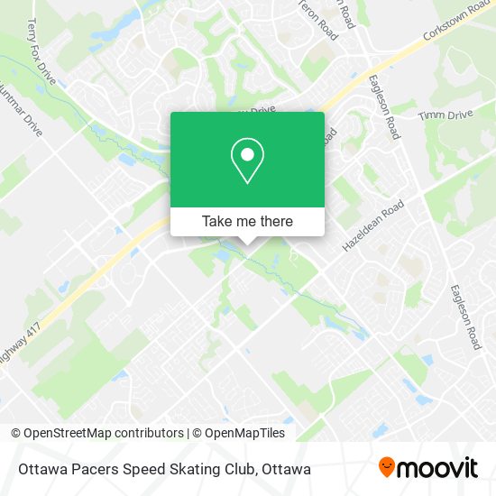 Ottawa Pacers Speed Skating Club map