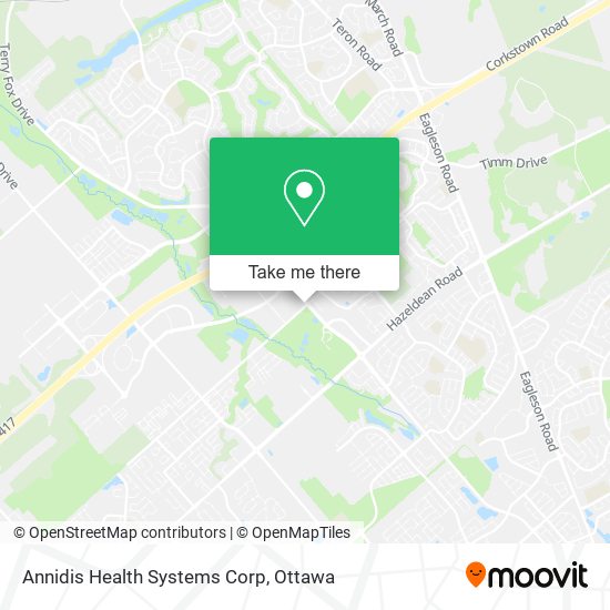 Annidis Health Systems Corp map