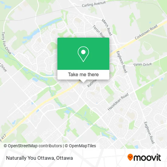 Naturally You Ottawa map