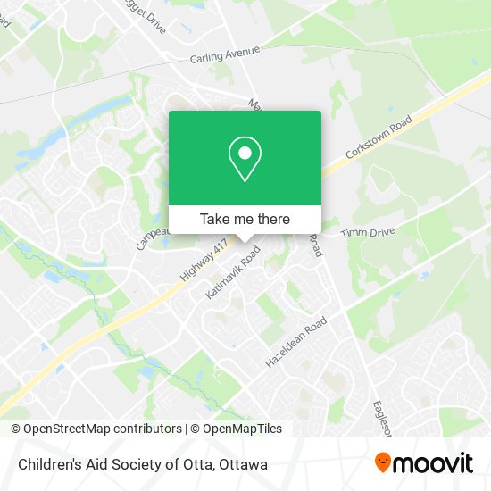 Children's Aid Society of Otta map