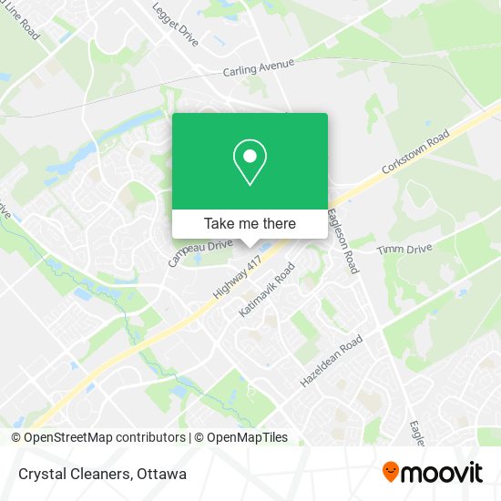 Crystal Cleaners map