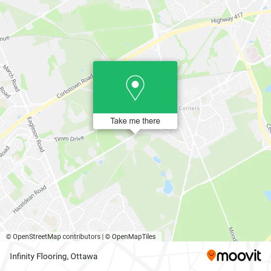 Infinity Flooring map