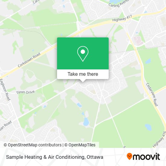 Sample Heating & Air Conditioning map