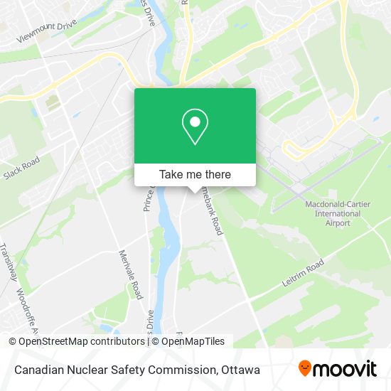 Canadian Nuclear Safety Commission map