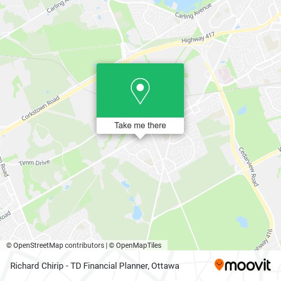 Richard Chirip - TD Financial Planner map