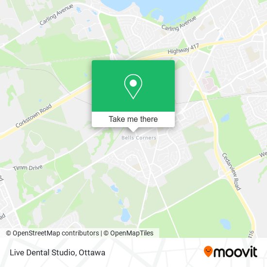 Live Dental Studio map