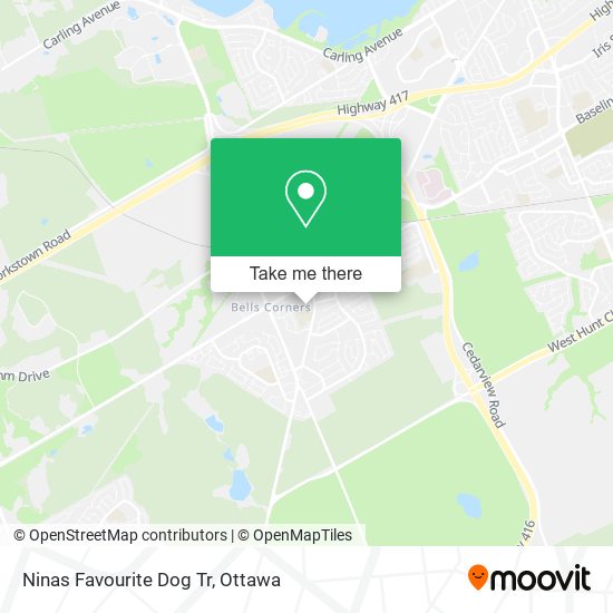 Ninas Favourite Dog Tr map