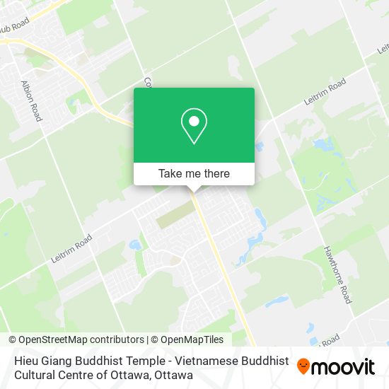 Hieu Giang Buddhist Temple - Vietnamese Buddhist Cultural Centre of Ottawa map