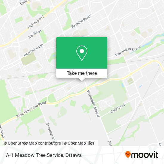 A-1 Meadow Tree Service map