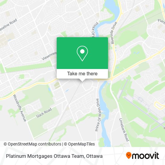 Platinum Mortgages Ottawa Team map