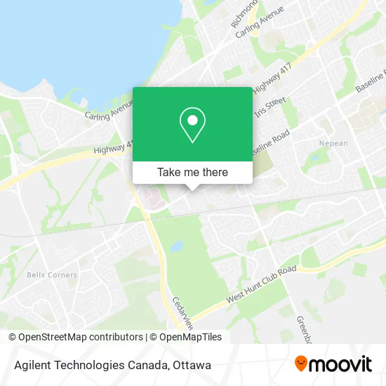 Agilent Technologies Canada map