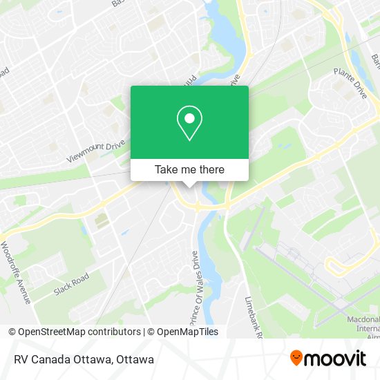 RV Canada Ottawa map