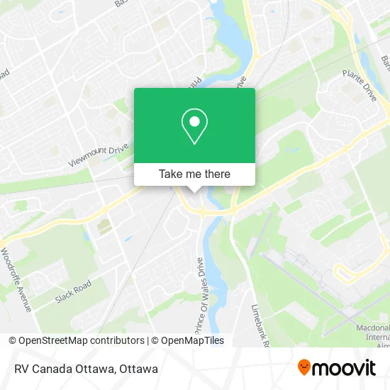RV Canada Ottawa map