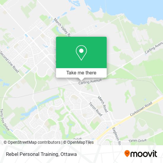 Rebel Personal Training map